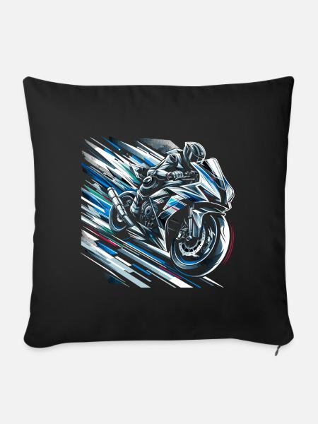 Speed Spectrum - Sofakissen mit Füllung 45 x 45 cm - Schwarz