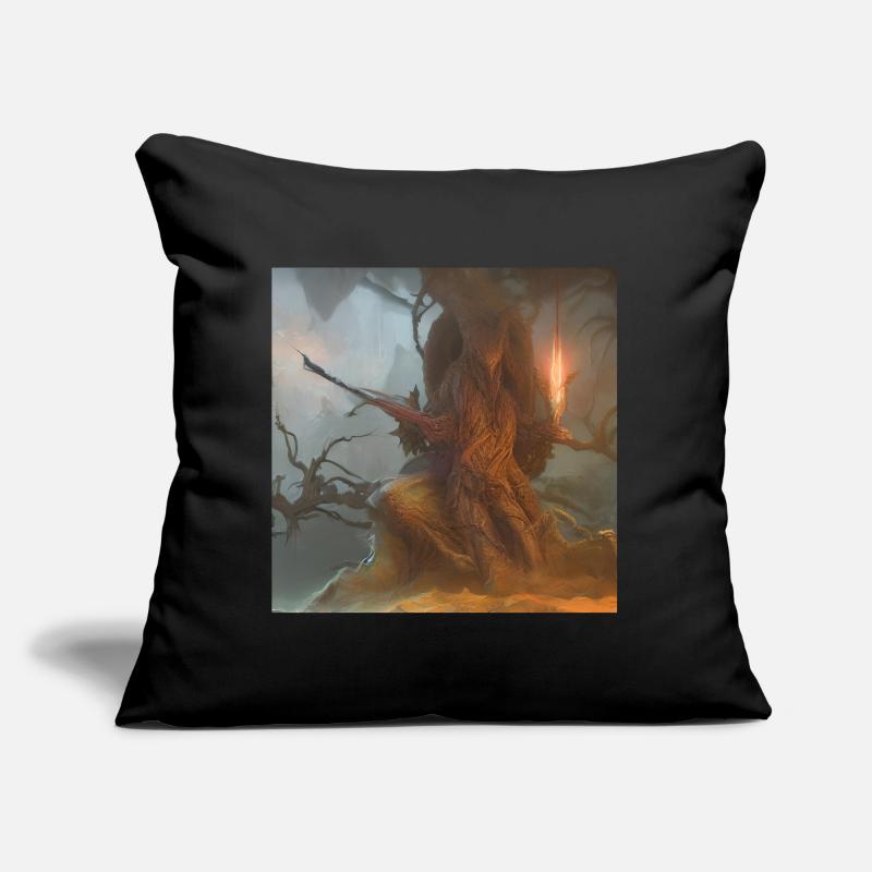 Alraune oder Baum Sofakissen mit Füllung 45 x 45 cm