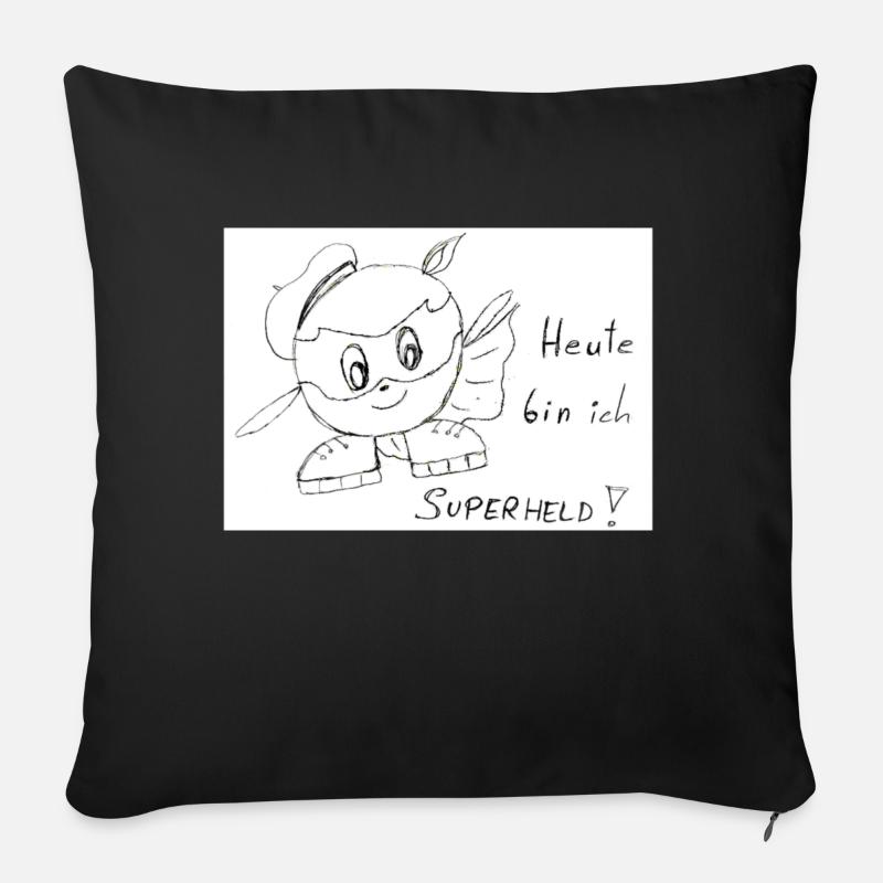 Superheld - Sofakissen mit Füllung 45 x 45 cm - Schwarz