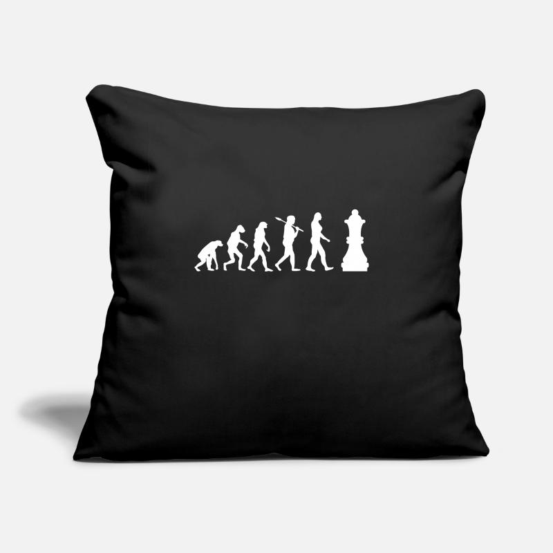 Evolution Chess Shirt · Checkmate · Stratégie Coussin et housse de 45 x 45 cm