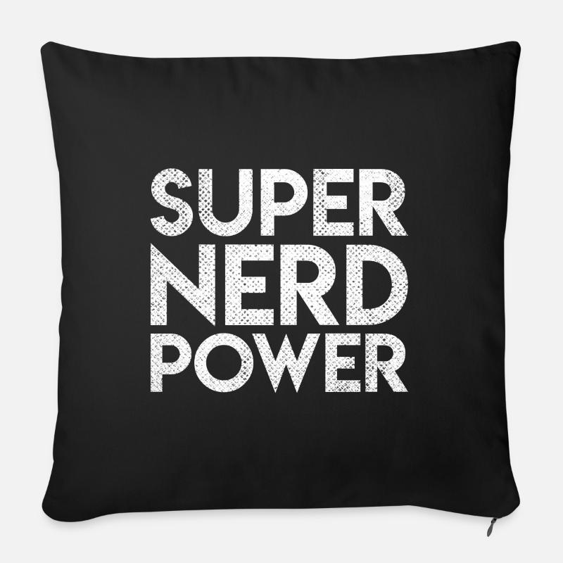 Super Nerd Power Pi Day Geschenk - Sofakissen mit Füllung 45 x 45 cm - Schwarz