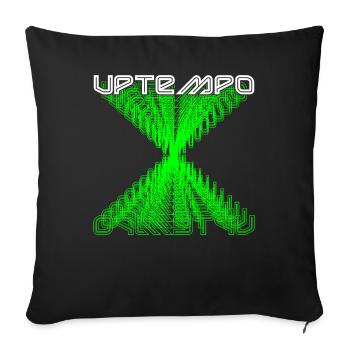 200 BPM Festival Techno Rave Gift - Coussin et housse de 45 x 45 cm - noir - Devant