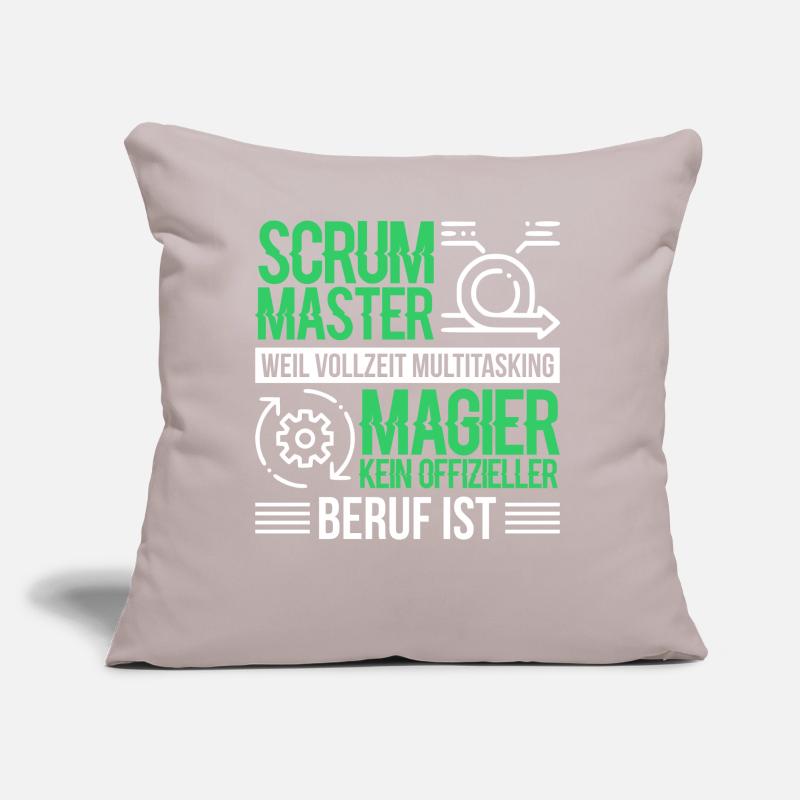Docker Scrum Master Software Coding Geschenk Sofakissen mit Füllung 45 x 45 cm