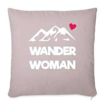 Wander Woman - Sofakissen mit Füllung 45 x 45 cm - helles Taupe - Vorne
