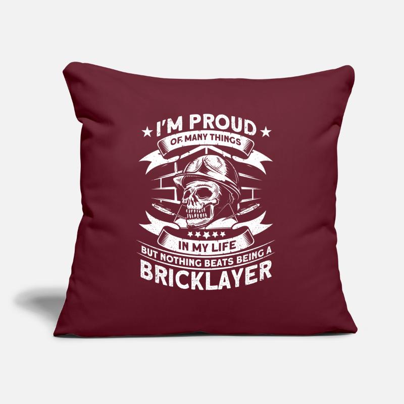 Construction worker master mason Mason Sofa pillow with filling 45cm x 45cm