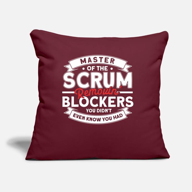 Git Developer Scrum Master Programmer Geschenk Sofakissen mit Füllung 45 x 45 cm
