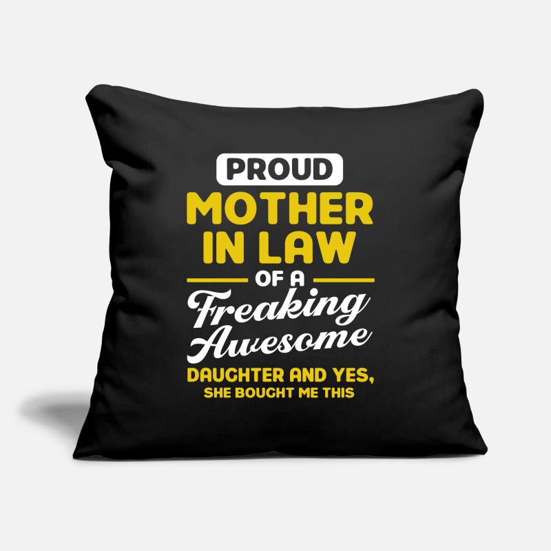 Belle-mère Belle-mère Belle-mère Belle-mère Coussin et housse de 45 x 45 cm
