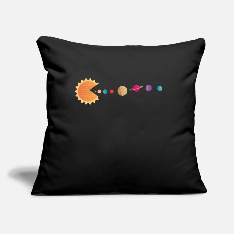 Funny Sun Planets Outer Space Galaxy Solar System Coussin et housse de 45 x 45 cm