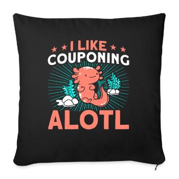 Coupon Shopper Discount Couponer Vente à prix réduit - Coussin et housse de 45 x 45 cm - noir - Devant