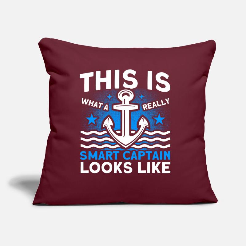 Boat Lovers Boat Captain Captains Sofa pillow with filling 45cm x 45cm