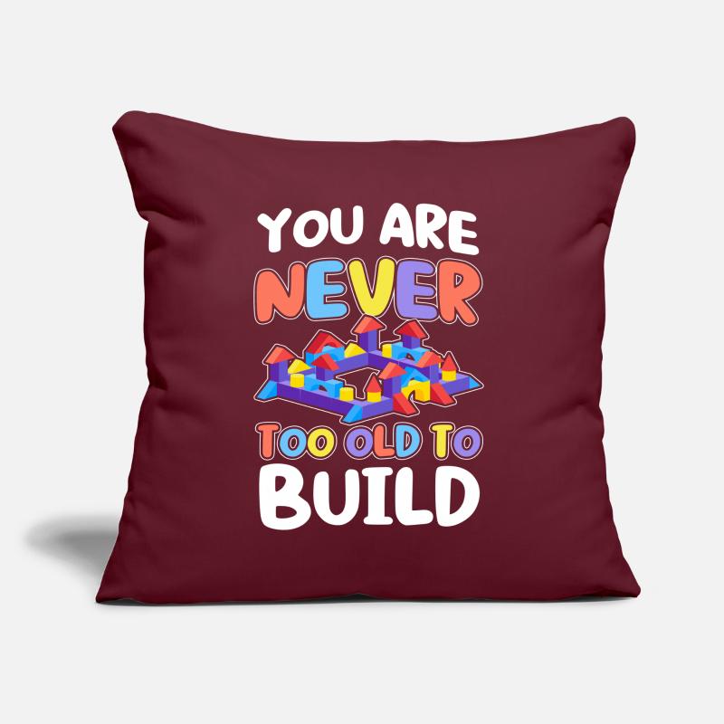 Construire un bloc de serrage bloc de construction Coussin et housse de 45 x 45 cm