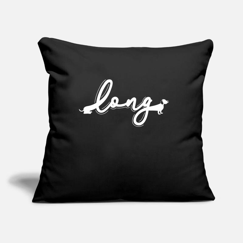 Long Dachshund Dackel Teckel Coussin et housse de 45 x 45 cm