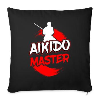 Kendo Aikido Master Kenjutsu Japan Martial Arts - Sofa pillow with filling 45cm x 45cm - black - Front