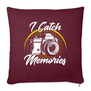 Cameraman Gift for Photographer - Sofa pillow with filling 45cm x 45cm - burgundy - Front
