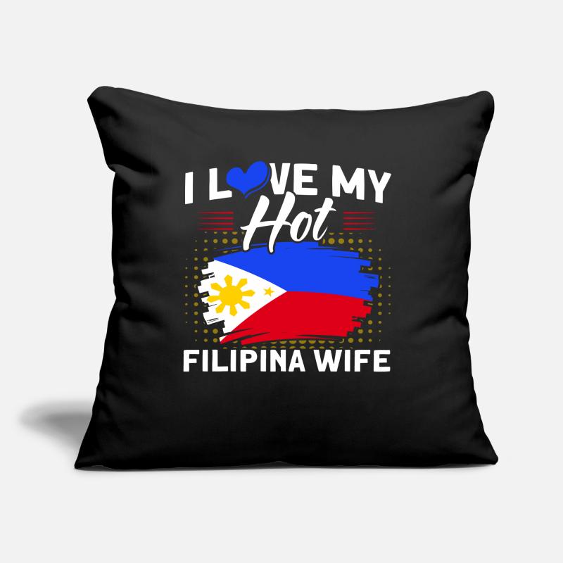 Philippines Drapeau philippin Coussin et housse de 45 x 45 cm