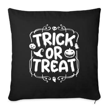 Trick Or Treat, Trick or Treat Halloween - Sofa pillow with filling 45cm x 45cm - black - Front