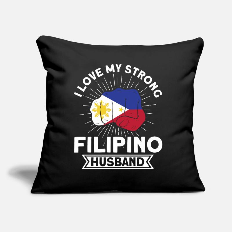 Philippines Drapeau philippin Coussin et housse de 45 x 45 cm