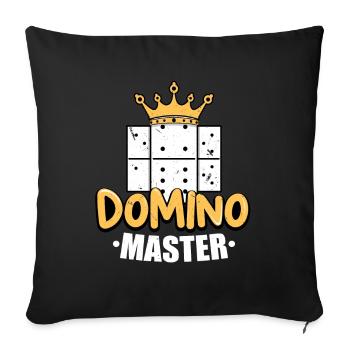 Domino Master / Dominos - Coussin et housse de 45 x 45 cm - noir - Devant