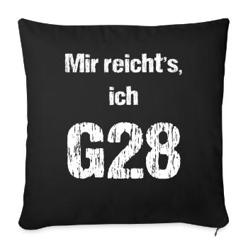 Mir reicht's ich geh heim - Sofakissen mit Füllung 45 x 45 cm - Schwarz - Vorne