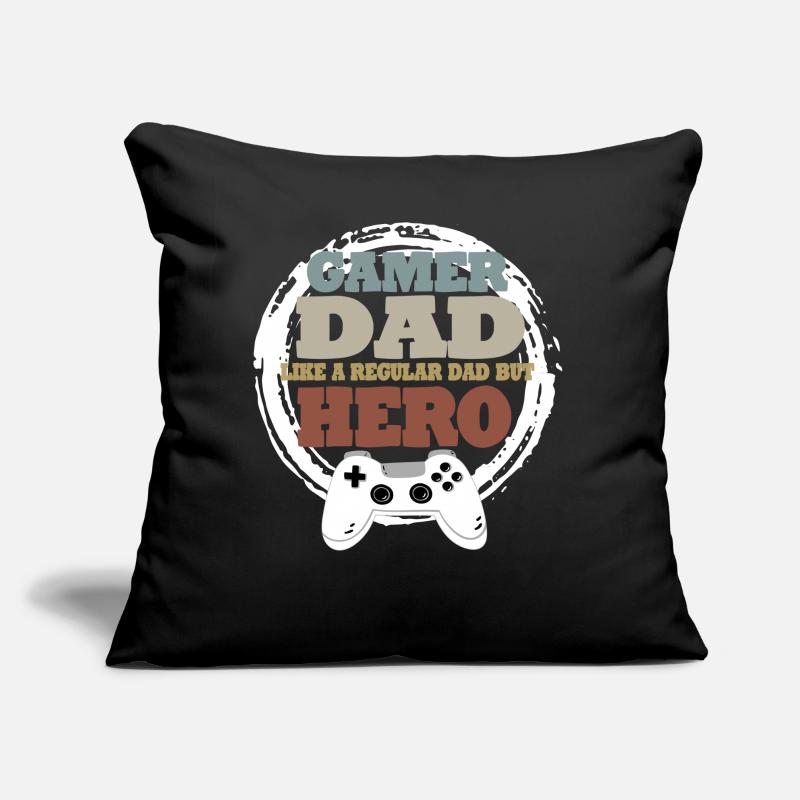 Daddy Gaming Retro Geschenkidee Sofakissen mit Füllung 45 x 45 cm