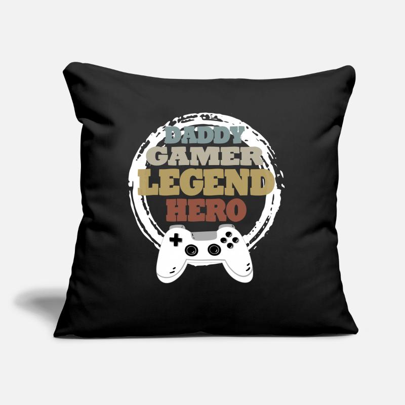 Daddy Gaming Retro Geschenkidee Sofakissen mit Füllung 45 x 45 cm