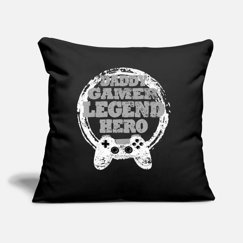 Daddy Gaming Retro Geschenkidee Sofakissen mit Füllung 45 x 45 cm
