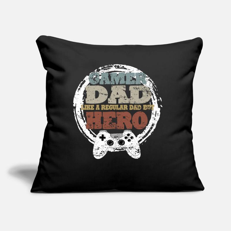 Daddy Gaming Retro Geschenkidee Sofakissen mit Füllung 45 x 45 cm