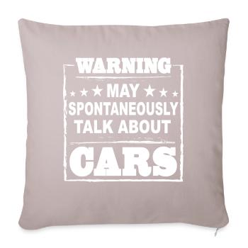 Idée cadeau de voiture mécanique - Coussin et housse de 45 x 45 cm - taupe clair - Devant