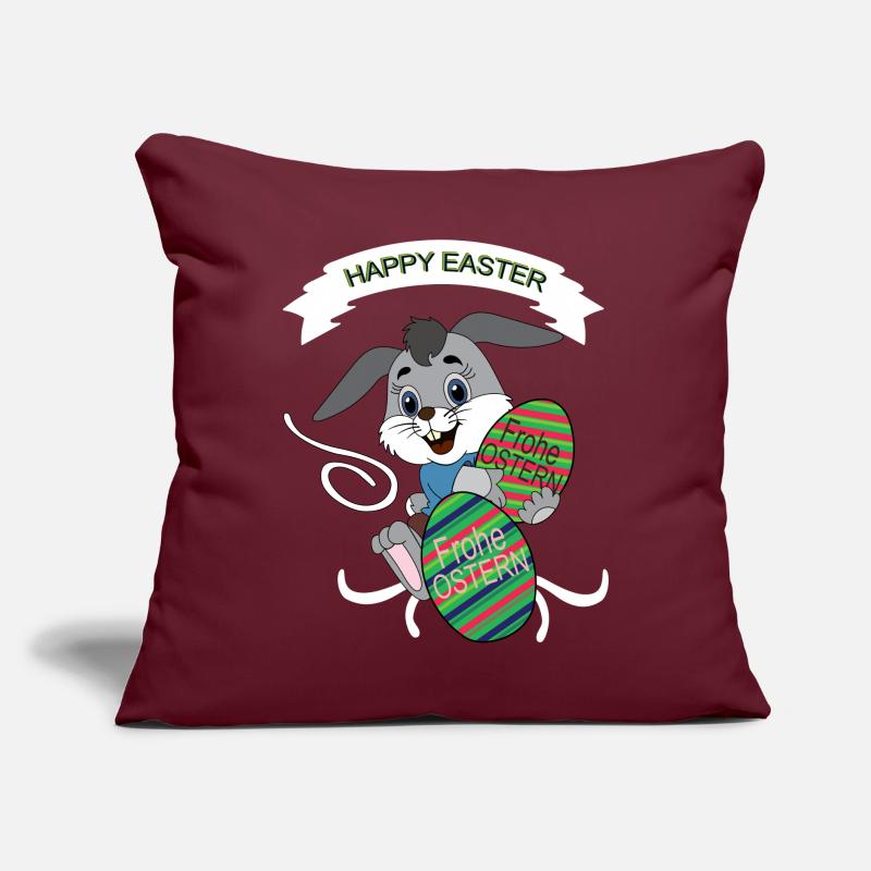 HAPPY EASTER, Easter , Coloured Easter Eggs Sofa pillow with filling 45cm x 45cm