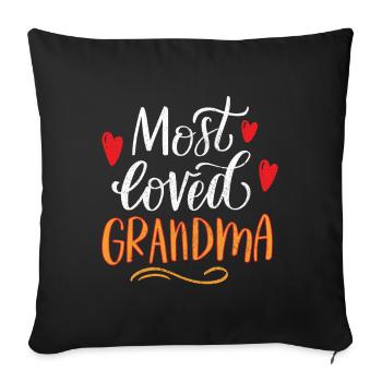 - Mom Mom Mom Mother's Day - Mother's Day Design - Sofa pillow with filling 45cm x 45cm - black - Front