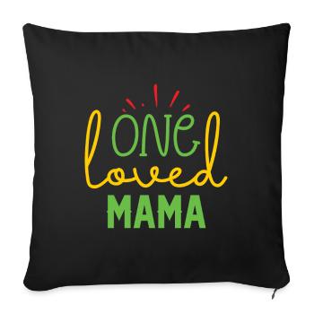 Mom Mom Mother's Day - Mother's Day Design - Sofa pillow with filling 45cm x 45cm - black - Front