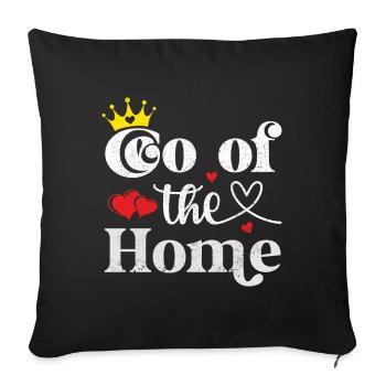 Mom Mom Mother's Day - Mother's Day Design - Sofa pillow with filling 45cm x 45cm - black - Front