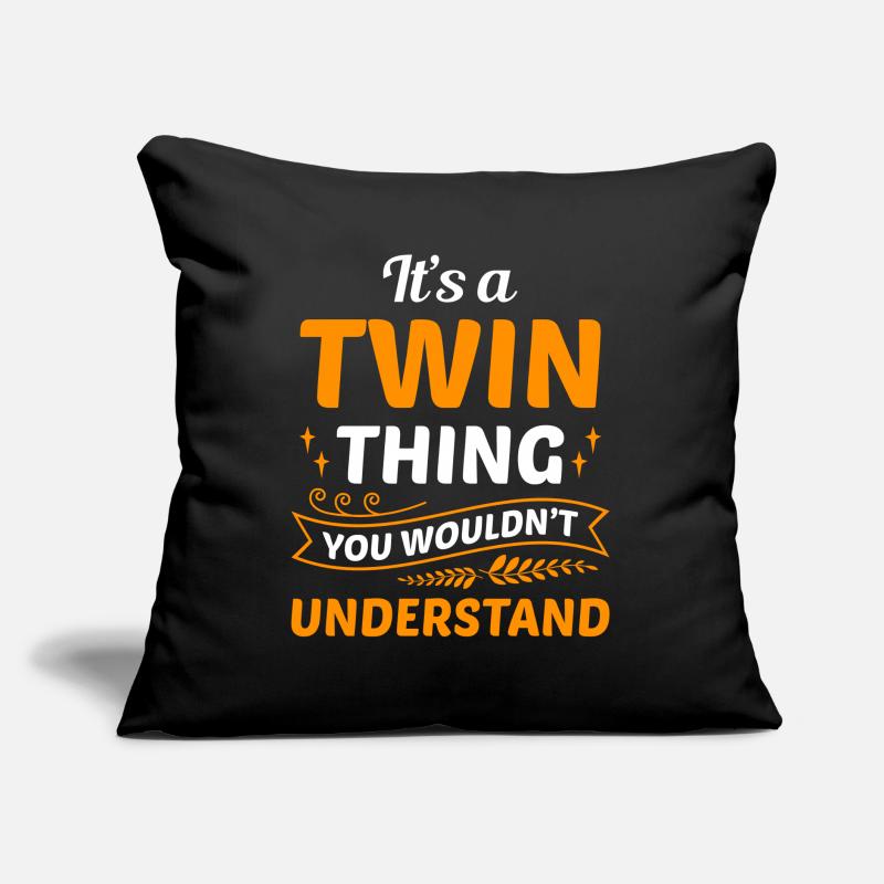 C’est une double chose que vous ne comprendriez pas Coussin et housse de 45 x 45 cm
