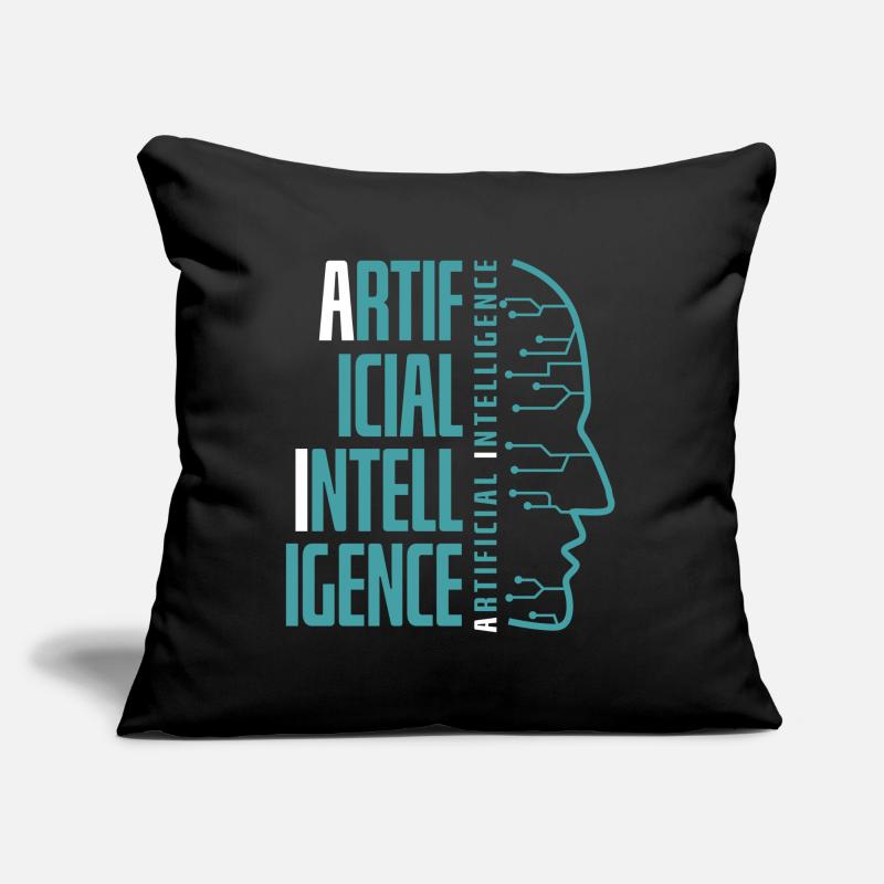 Artificial intelligence, Artificial Intelligence AI Sofa pillow with filling 45cm x 45cm