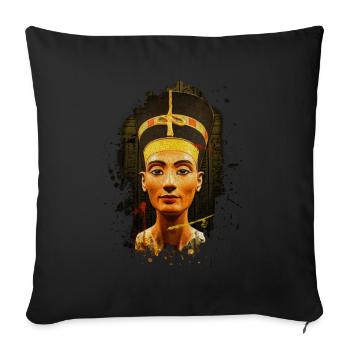 Egyptian Pharaoh Goddess Pyramid Ancient Egypt - Sofa pillow with filling 45cm x 45cm - black - Front