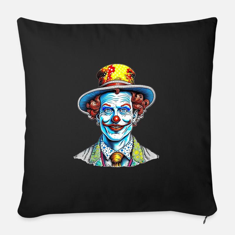L’art du Joker - Coussin et housse de 45 x 45 cm - noir