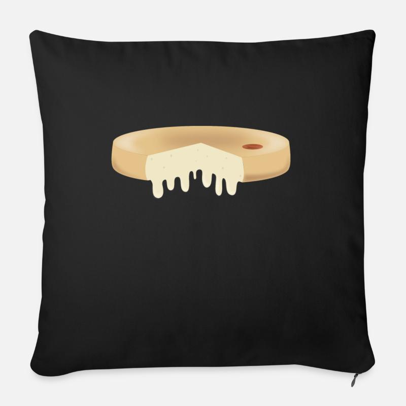 reblochon - Coussin et housse de 45 x 45 cm - noir