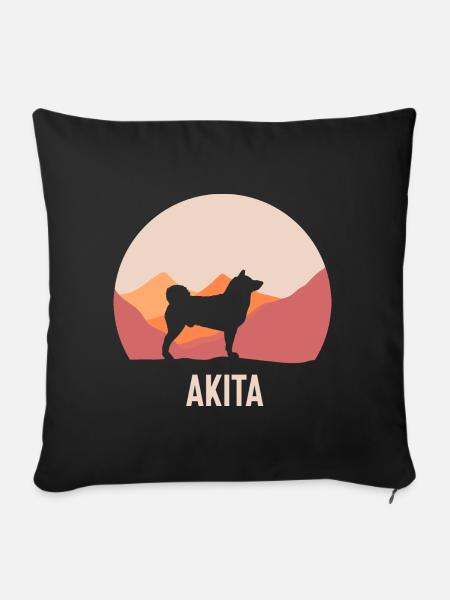 Akita - Sofakissen mit Füllung 45 x 45 cm - Schwarz
