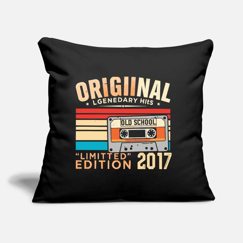 Original 2017, Legendary since 2017 Vintage 2017 Sofa pillow with filling 45cm x 45cm