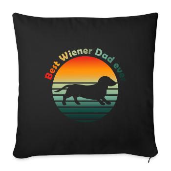 Le meilleur papa viennois de tous les temps - Coussin et housse de 45 x 45 cm - noir - Devant