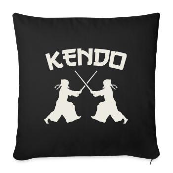 Kendo Kenjutsu Japan Sword Japanese Martial Art - Sofa pillow with filling 45cm x 45cm - black - Front