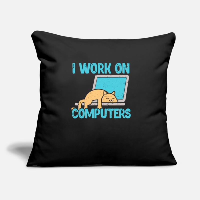 programmer Sofa pillow with filling 45cm x 45cm