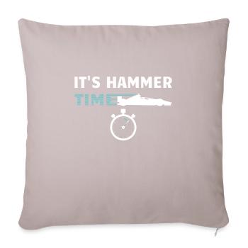 Auto Racing Hammer Time - Sofa pillow with filling 45cm x 45cm - light taupe - Front