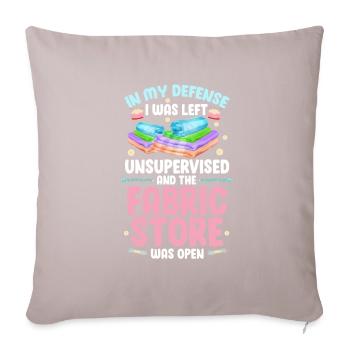 sew - Sofa pillow with filling 45cm x 45cm - light taupe - Front