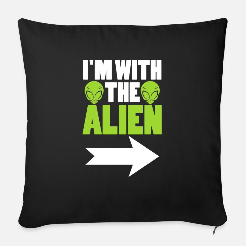 Alien - Sofakissen mit Füllung 45 x 45 cm - Schwarz