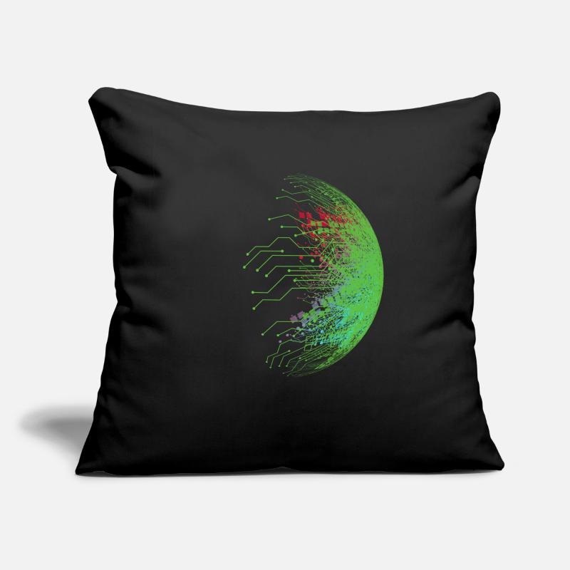 Code binaire Coussin et housse de 45 x 45 cm