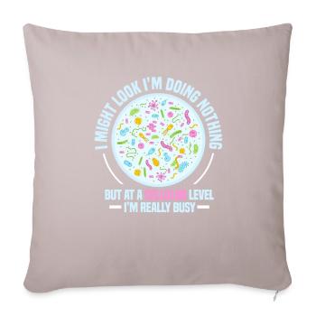 biology - Sofa pillow with filling 45cm x 45cm - light taupe - Front