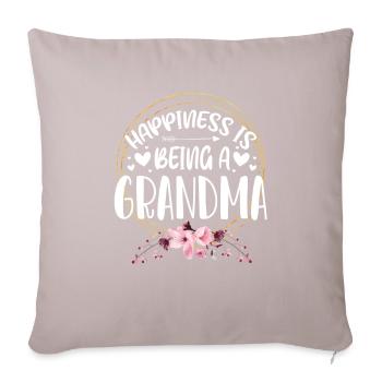 mamie - Coussin et housse de 45 x 45 cm - taupe clair - Devant