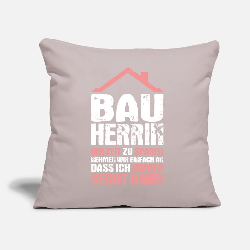 Le partenaire de construction de la maison du client cherche un cadeau Coussin et housse de 45 x 45 cm