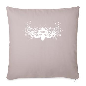 Moth Goth Teen E-Girl Mites - Coussin et housse de 45 x 45 cm - taupe clair - Devant